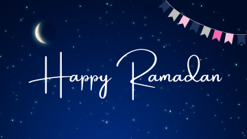 Happy Ramadan Night Scene